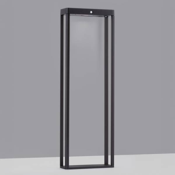 LED-Wegeleuchte Berni Aluminium - Grau - 1-flammig - 23 x 70 cm