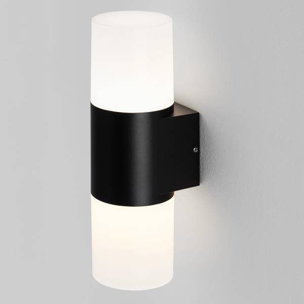 Applique LED Paul Aluminium - noir - 1 ampoule
