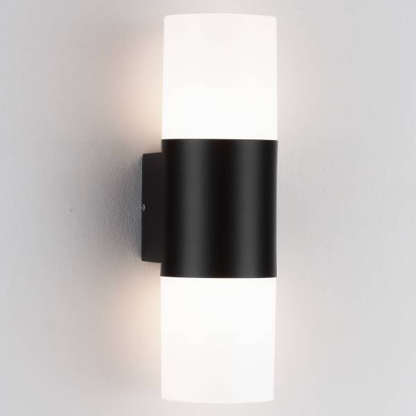 Applique LED Paul Aluminium - noir - 1 ampoule