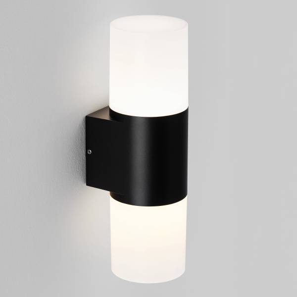 Applique LED Paul Aluminium - noir - 1 ampoule