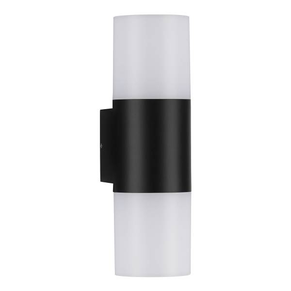 Applique LED Paul Aluminium - noir - 1 ampoule