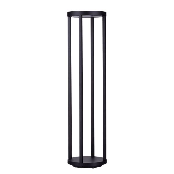 Illuminazione LED Optus Alluminio - Grigio - 1 punto luce - Altezza: 80 cm