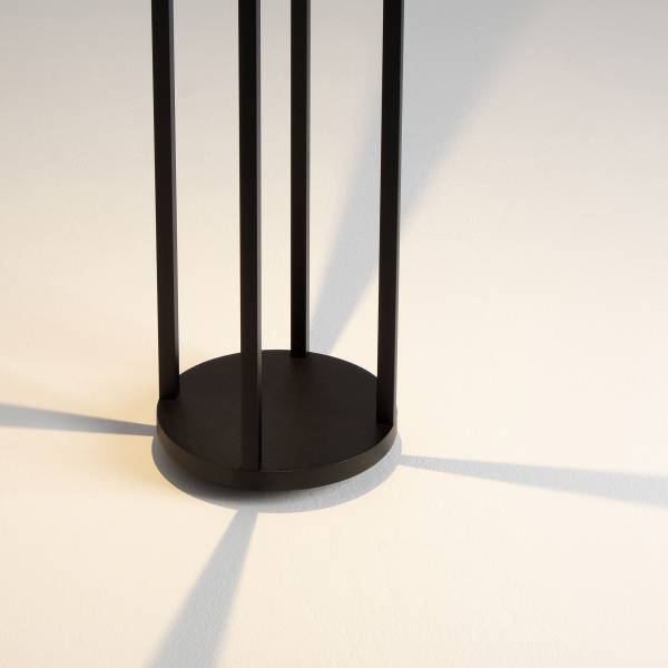 Illuminazione LED Optus Alluminio - Grigio - 1 punto luce - Altezza: 80 cm