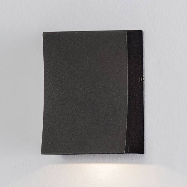 Lampada parete LED Boxy Alluminio - Grigio - Numero di lampadine necessarie: 1
