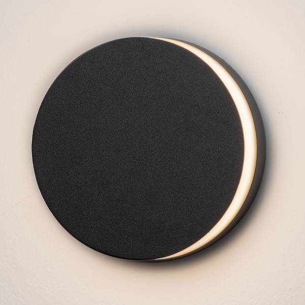 Lampada parete LED Oono Rund Alluminio - Grigio - 1 punto luce
