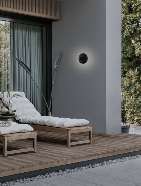 Lampada parete LED Alux Alluminio - 1 punto luce - Nero