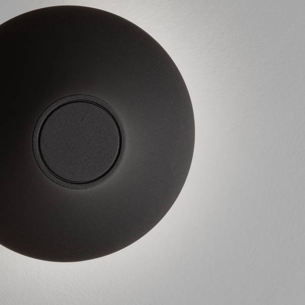 Lampada parete LED Alux Alluminio - 1 punto luce - Nero