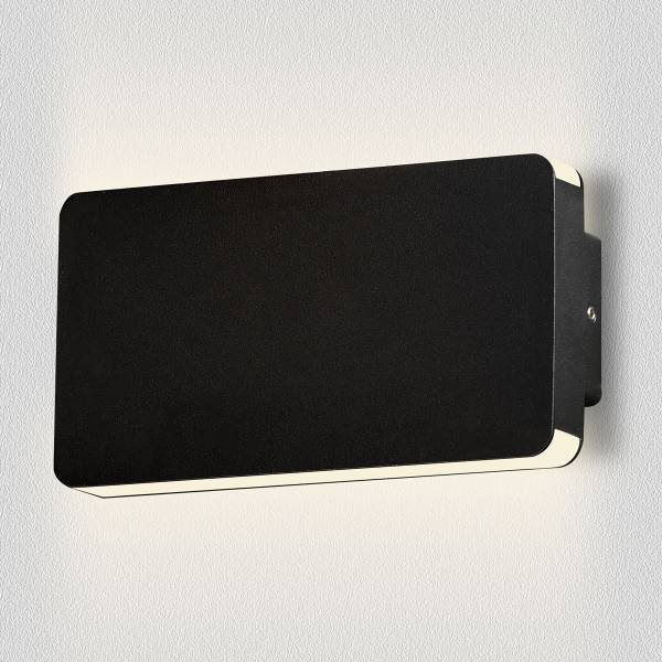 LED-Wandleuchte Artu Aluminium - 1-flammig - Schwarz