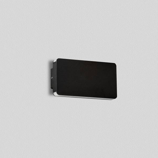 LED-Wandleuchte Artu Aluminium - 1-flammig - Schwarz