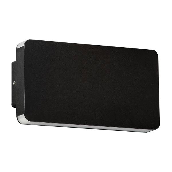 LED-Wandleuchte Artu Aluminium - 1-flammig - Schwarz