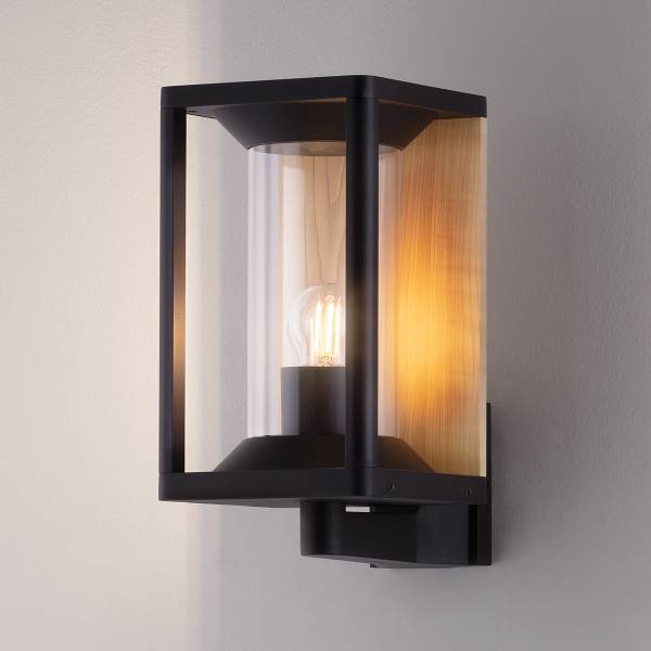 Lampada da esterno LED Pacific Alluminio - 1 punto luce - Grigio-marrone