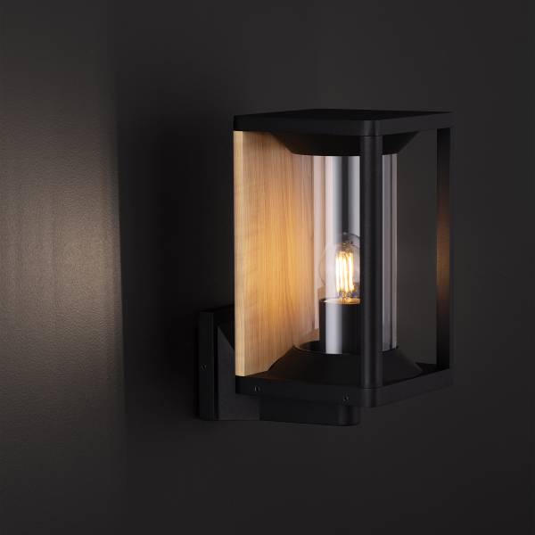 Lampada da esterno LED Pacific Alluminio - 1 punto luce - Grigio-marrone