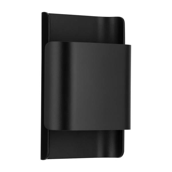 LED-Wandleuchte Polly Aluminium - 2-flammig - Schwarz