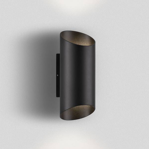 LED-Wandleuchte Nocta Aluminium - 2-flammig - Grau