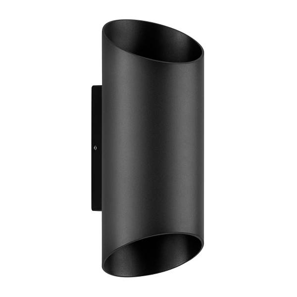 LED-Wandleuchte Nocta Aluminium - 2-flammig - Grau