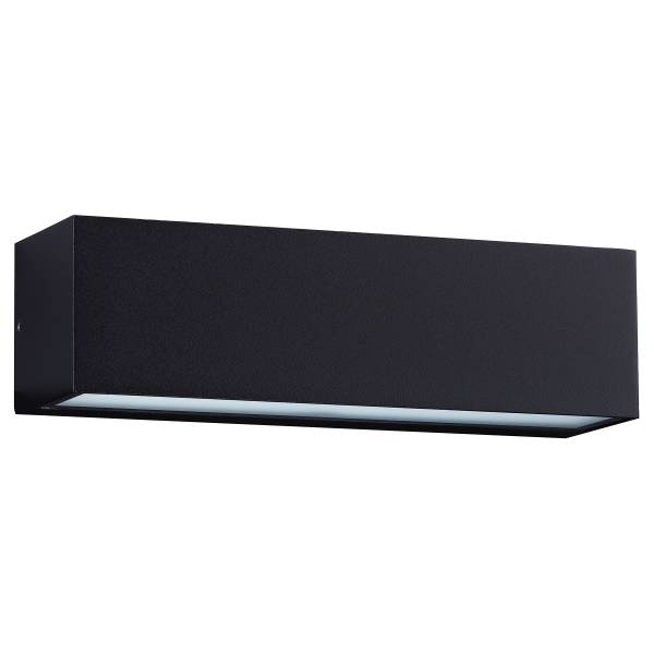LED-Wandleuchte Flora Aluminium - 1-flammig - Schwarz