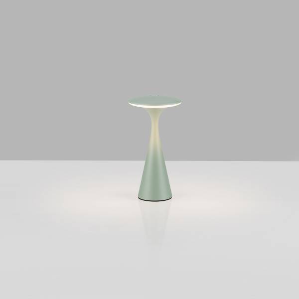Lampada da tavolo LED Grigio Alluminio - 1 punto luce - Verde