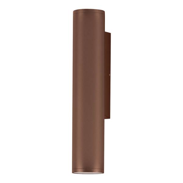 LED-Wandleuchte Torrin Aluminium - Braun - Flammenanzahl: 1 - Warmweiß - Universalweiß