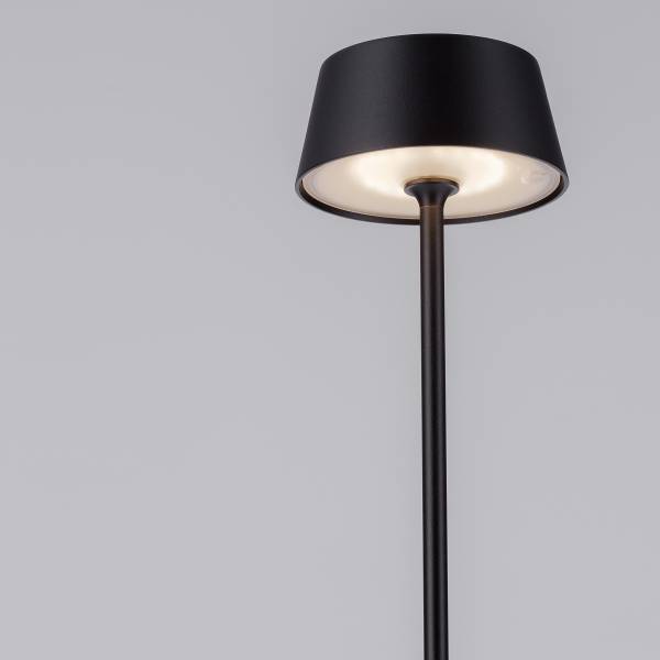 Lampada da terra LED Persea Alluminio - Grigio - 1 punto luce