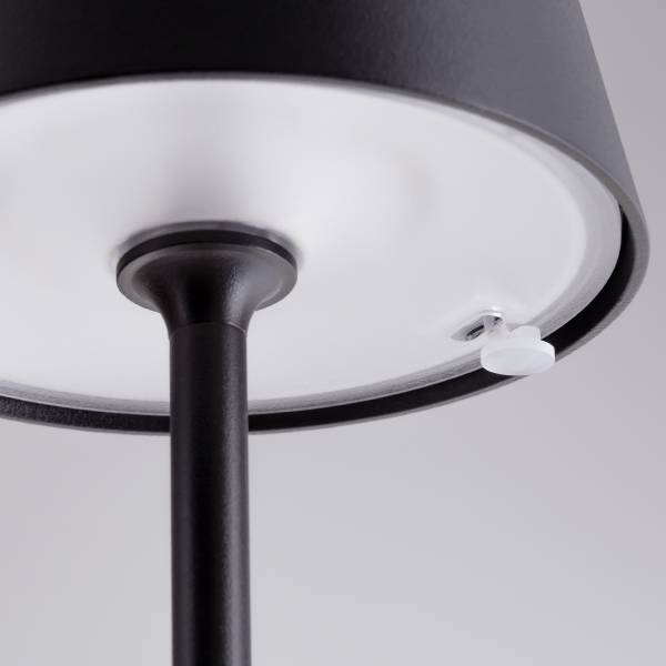 Lampada da terra LED Persea Alluminio - Grigio - 1 punto luce
