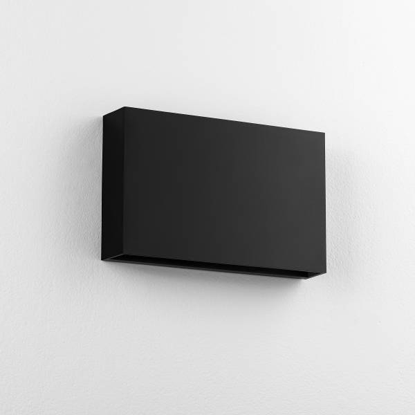 LED-Wandleuchte Yoko Aluminium - Schwarz - Flammenanzahl: 2
