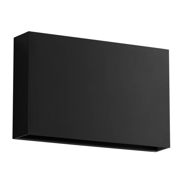 LED-Wandleuchte Yoko Aluminium - Schwarz - Flammenanzahl: 2