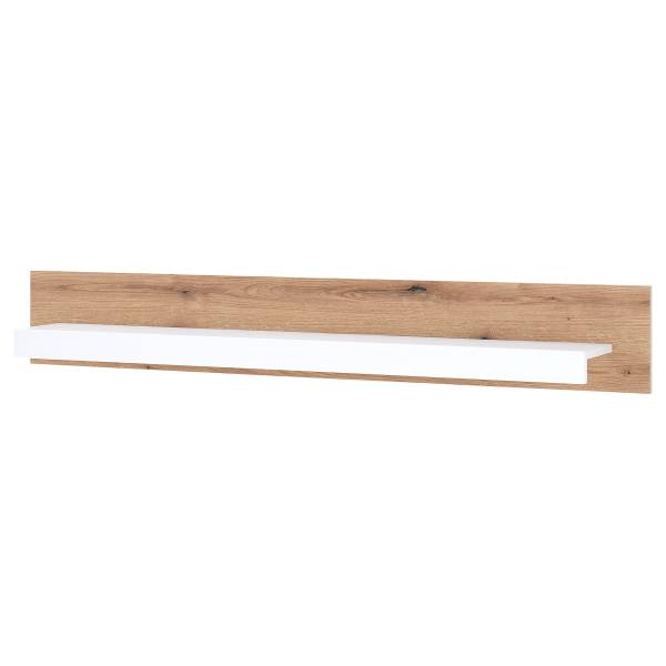 Wandboard Sausbee Matt Weiß / Eiche Evoke Dekor - Breite: 150 cm