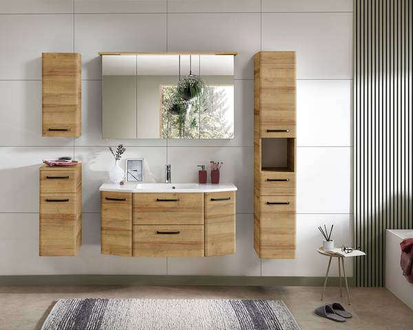 Set bain Quickset 318 5 pcs minéral Décor chêne Riviera