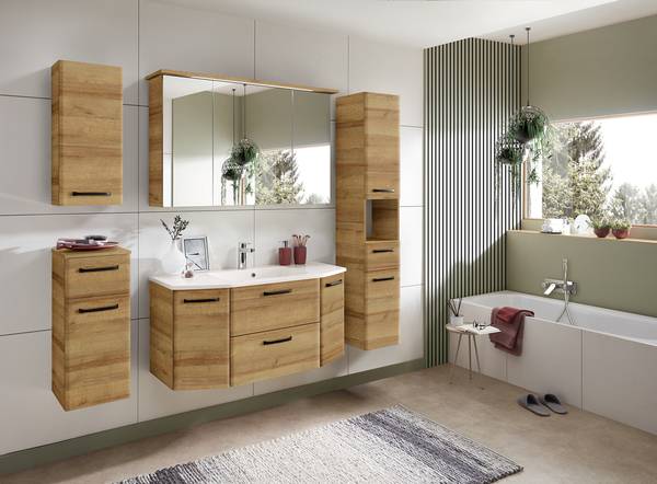 Set bain Quickset 318 5 pcs minéral Décor chêne Riviera