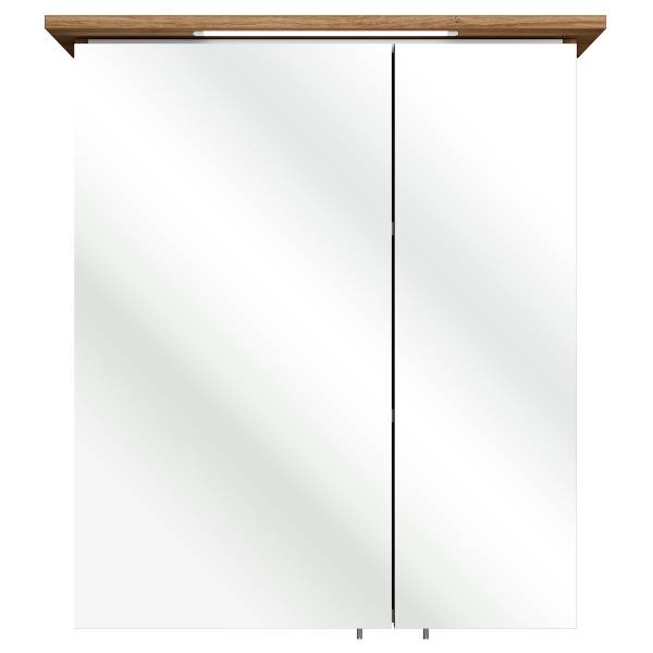 Spiegelkast met verlichting Quickset 318 Riviera eikenlook - Breedte: 60 cm