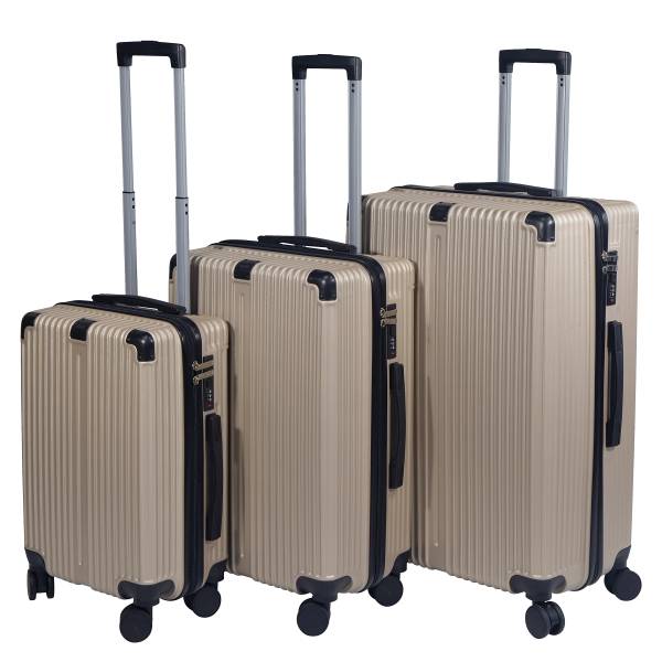 Reisekofferset Linnangou II 3er Set Goldfarben
