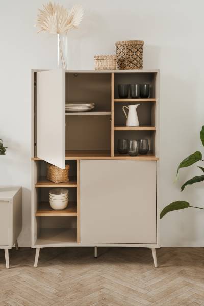 Highboard Muzalo Kaschmir / Eiche Artisan Dekor
