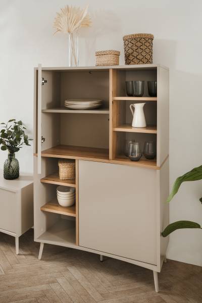 Highboard Muzalo Kaschmir / Eiche Artisan Dekor