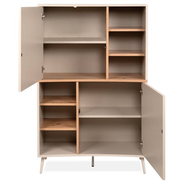 Highboard Muzalo Kaschmir / Eiche Artisan Dekor