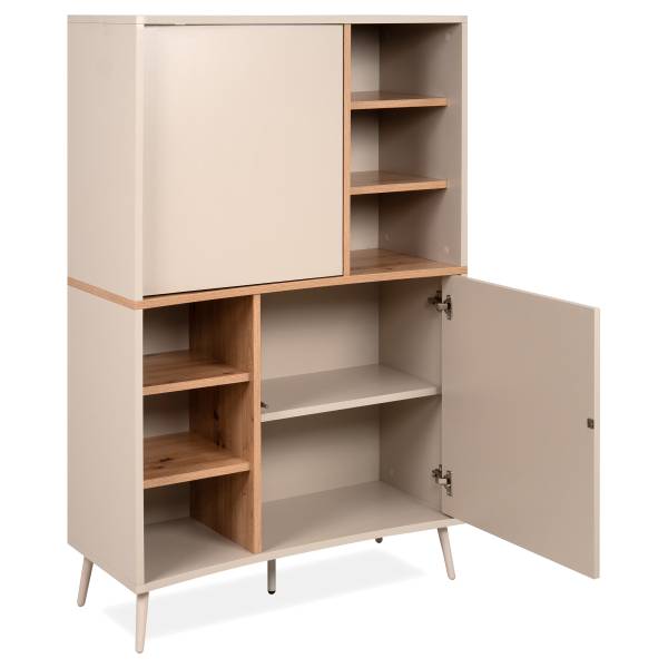 Highboard Muzalo Kaschmir / Eiche Artisan Dekor