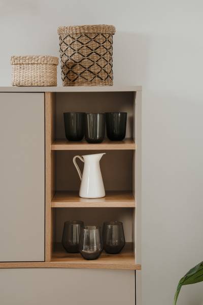 Highboard Muzalo Kaschmir / Eiche Artisan Dekor