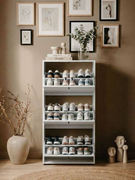 Meuble à chaussures Kirkol Blanc