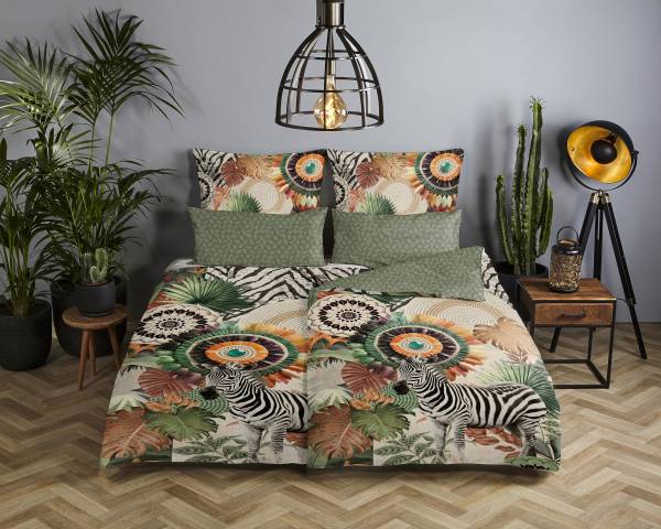 Linge de lit en satin Janay Satin - 135 x 200 cm + oreiller 80 x 80 cm