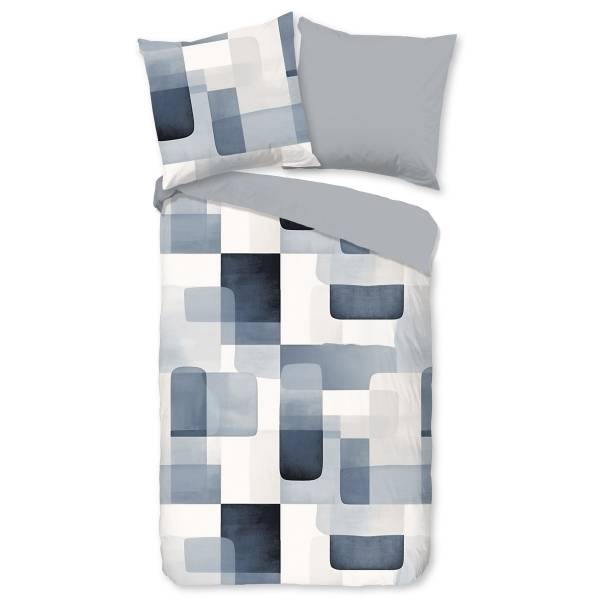 Renforcé beddengoed Aiden renforcé - 135 x 200 cm + kussen 80 x 80 cm