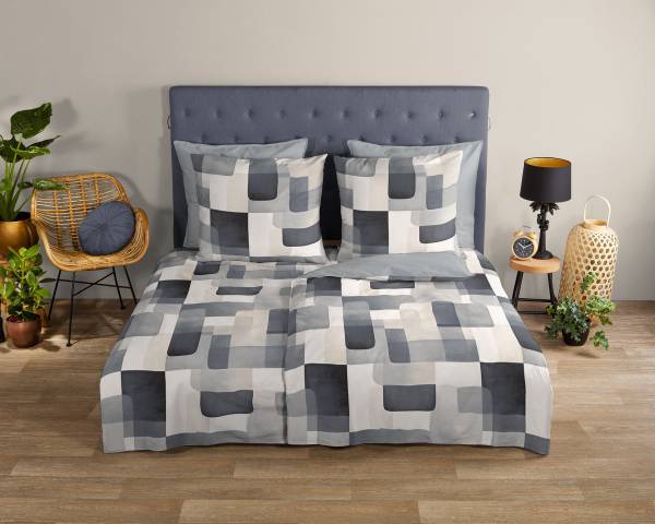 Renforcé beddengoed Aiden renforcé - 135 x 200 cm + kussen 80 x 80 cm