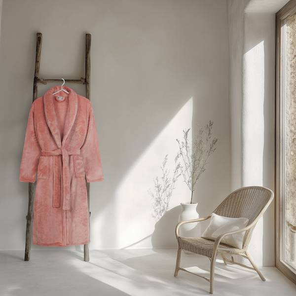 Bademantel Good Morning 0301 Polyfrottee - Koralle - M
