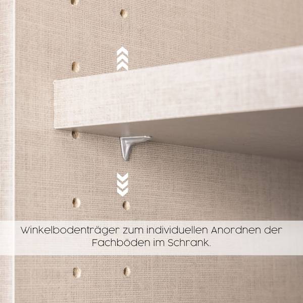 Draaideurkast Livaro alpinewit/Artisan eikenhouten look - Breedte: 360 cm - zonder spiegeldeur(en)