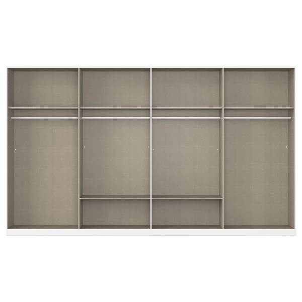 Draaideurkast Livaro alpinewit/Artisan eikenhouten look - Breedte: 360 cm - zonder spiegeldeur(en)