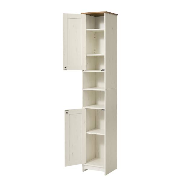 Hoge kast Loerz wit