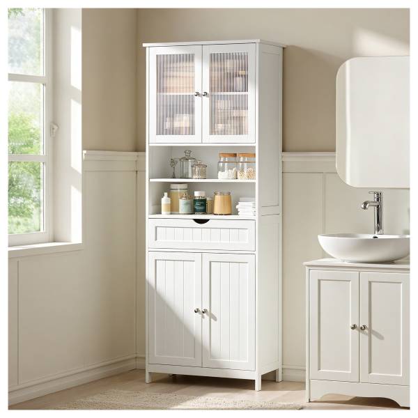 Mobile alto Storberg largo 60 cm Bianco