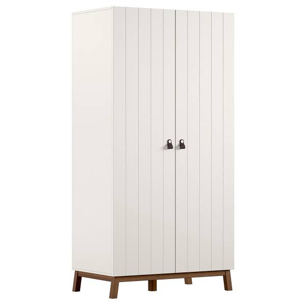 Kinderzimmerset Sezane 3-teilig Cremeweiß / Kiefer Havanna - Breite: 99 cm