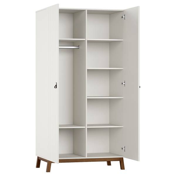 Kinderzimmerset Sezane 3-teilig Cremeweiß / Kiefer Havanna - Breite: 99 cm