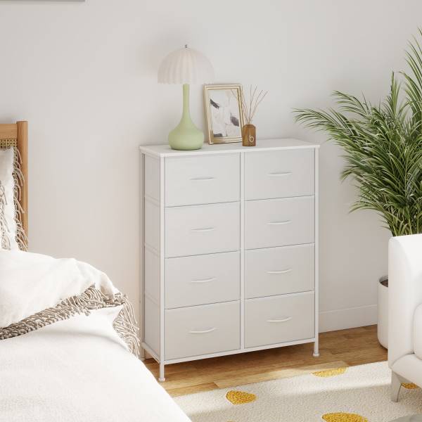 Kommode Zacanha - Breite 77 cm Weiß - Höhe: 96 cm