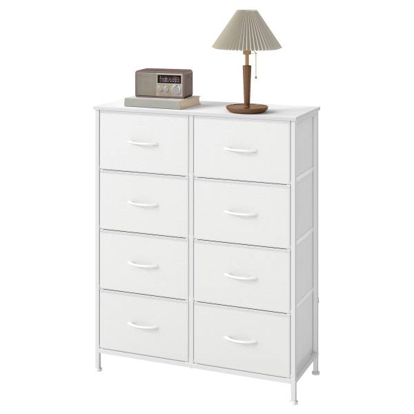 Kommode Zacanha - Breite 77 cm Weiß - Höhe: 96 cm