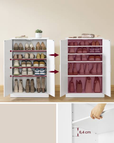 Schuhkommode Lupanga Weiß